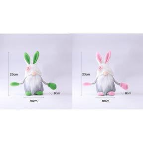 2Pcs Easter Plush Bunny Gnome Holiday Gift Home Decoration