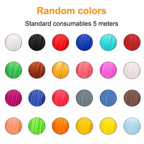 3D Printing Pen PCL Filament 1.75mm Each Color 5m Random Color