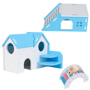 3-Pack Hamster Exercise Toys House Hideout for Small Animal-E