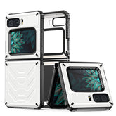 Armorer Full-Body Rugged Protection Case for Moto RAZR 5G Flip Phone 2022-White