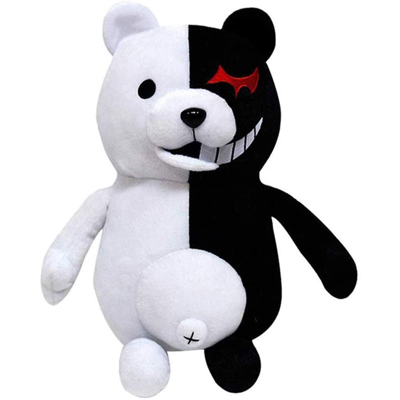 Black White Bear Plush Doll for Birthday Child Pillow Toy Home Decor Adornment -35cm