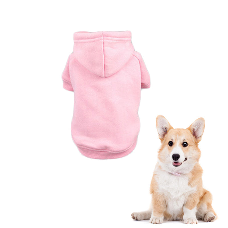 Small Dog Cotton Sweater Autumn and Winter Pet Clothes Dog Clothing-Pink