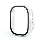 Screen Protector Case with Tempered Glass Film For Apple iWatch 8 Ultra -White