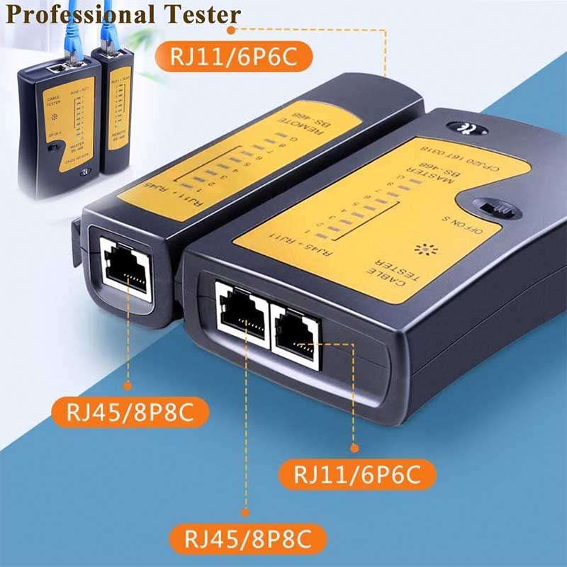 17 Pcs Network Tool Kit Ethernet Cable Crimper Punch Down Tool