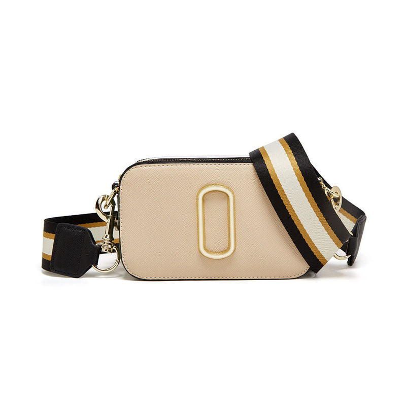 Womens Crossbody Bags Small PU Leather Purse Zipper Shoulder Handbag-Khaki
