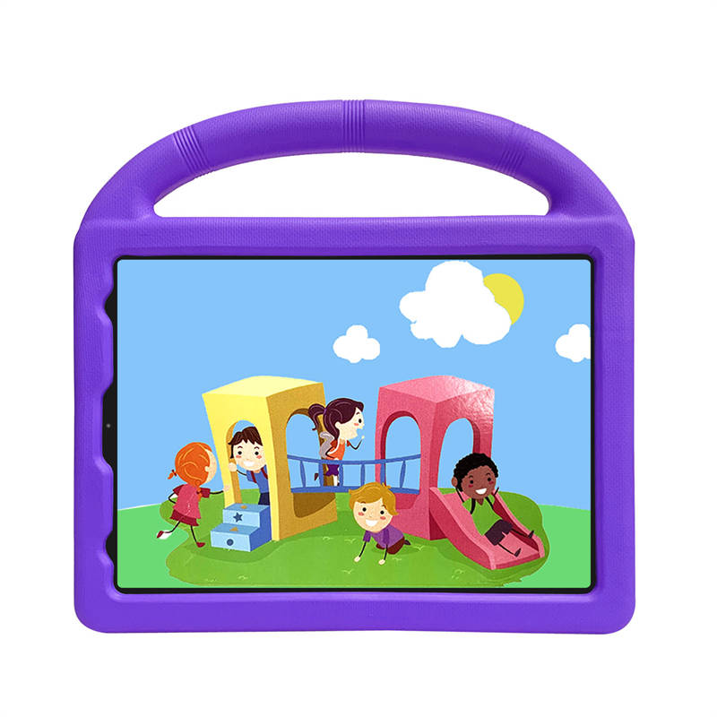 Wheel iPad Case For iPad Pro 11/Air4 10.9 inch Shockproof Stand Cover With Handle Stand-Purple