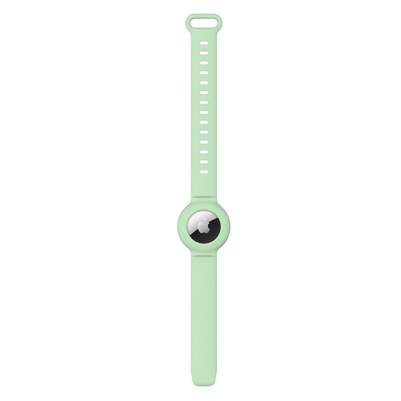 Apple Airtags Watch Strap Silicone Protective Sleeve-MintGreen