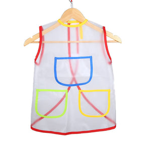 Children Art Aprons Painting Smocks with 3 Pockets