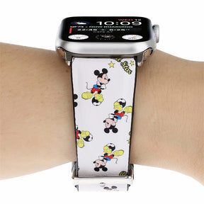 Cartoon Leather Watch Band for Apple Watch Series SE/6/5/4/3/2/1-G