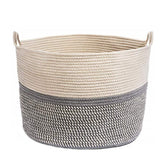 Extra Large Cotton Rope Woven Basket Clothes Storage Basket with Handles