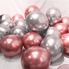 50pcs 12 Inch Metallic Latex Balloons Party Balloons for Party Birthday -Gold