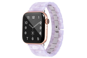 Stainless Steel & Resin Quick Release Strap Wristband for Apple iwatch - Color 06