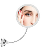 Gooseneck Makeup Mirror with LED Lighted 10X Magnifying