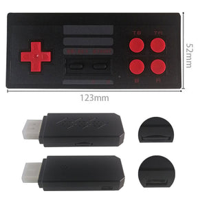 1080P HD Output Retro Video Game Console with Dual 2.4G Wireless Controllers-Red