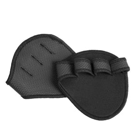 Neoprene Half Finger Gloves Grip Pad Weightlifting Gym Workout Breathable Gloves-Black