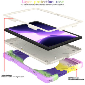 Tab A 8 X200/X205 Samsung Tablet Case with 360¡ãSwivel Stand-Colorful Purple