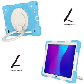 Tab A 8 X200/X205 Samsung Tablet Case with 360¡ãSwivel Stand-Sky Blue
