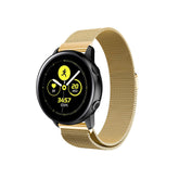 Metal Mesh Watch Bands With Steel Magnetic Absorption Loop For Samsung Galaxy Watch 42/46mm Gear S3 Frontier/Classic(Gold)
