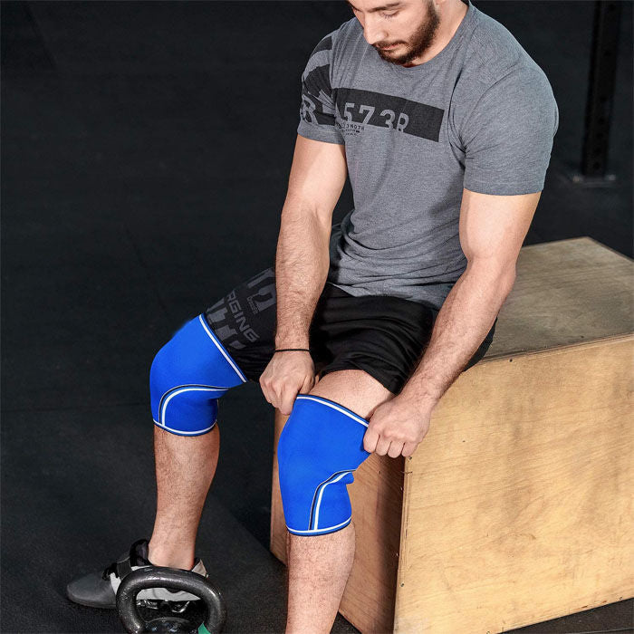 Knee Compression Sleeve Support For Women And Men Sports Knee Support Sleeves-Blue-LYX-08070