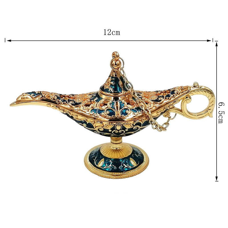 Aladdin Magic Genie Lamp Party Table Decoration Gift-Gold Dark Blue