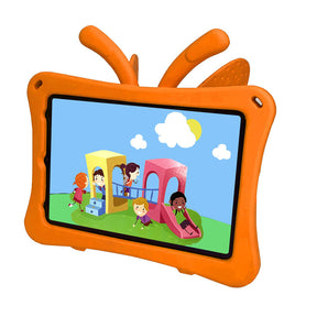 iPad Case For iPad Mini 6 Cartoon 3D Butterfly EVA Proof Shockproof Case with Bracket-Orange