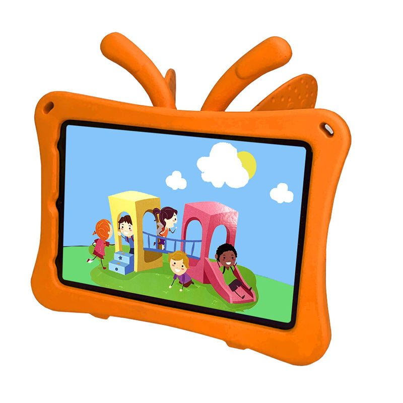 iPad Case For iPad Mini 6 Cartoon 3D Butterfly EVA Proof Shockproof Case with Bracket-Orange