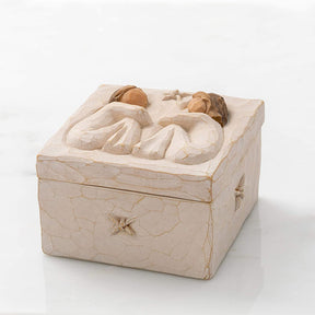 Bestier Friendship Sculpted Hand-Painted Keepsake Box Resin Crafts Home Decoration Gifts