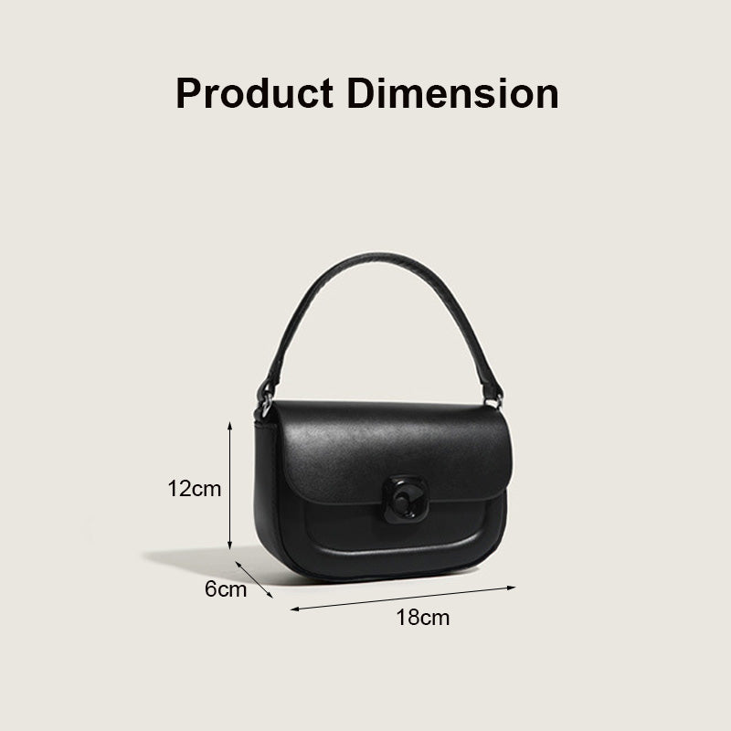 Tote Bag for Women Casual Zipper Lightweight Handbag with Chain-Black