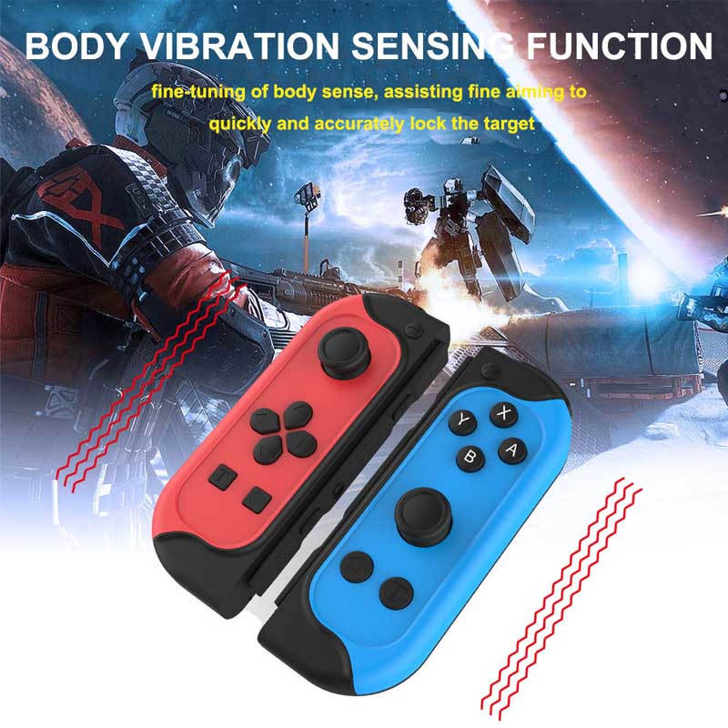 Joy Cons Controller with Dual Vibration for Switch Nintendo-Red/Blue