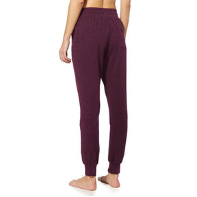 Womens Yoga Jogging Pants Cotton Casual Sports Pants-WineRed