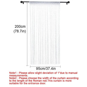 Home Decor Sequin Curtain for Doorway 37x79 inch Hanging-Red