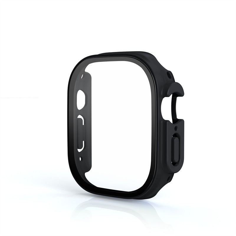 Screen Protector Case with Tempered Glass Film For Apple iWatch 8 Ultra -Black