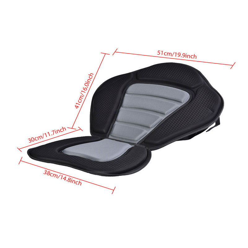 Kayak Cushion with High Backrest Detachable Paddle-Board Seat for Rowboats