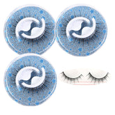3 Pairs False Eyelashes Self Adhesive Waterproof Reusable No Glue Needed-3