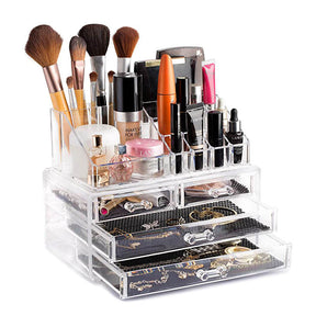 Clear Cosmetic Storage Organizer Skin Care Lipstick Display Box-C