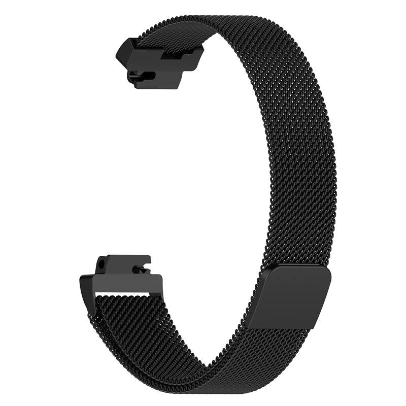 Stainless Steel Metal Replacement Strap Magnet Buckle For Fitbit Inspire HR-Black