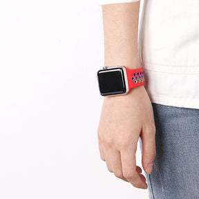 Rainbow Nike Watch Strap For Apple iWatch Series-Red