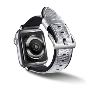 GJZP Silicone Watch Band Quick Release Adjustable Wristbands for Apple IWatch Series SE/1/2/3/4/5/6 For Women-Silver