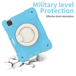 iPad Case For iPad Air 5 with 360¡ãSwivel Stand-Sky Blue