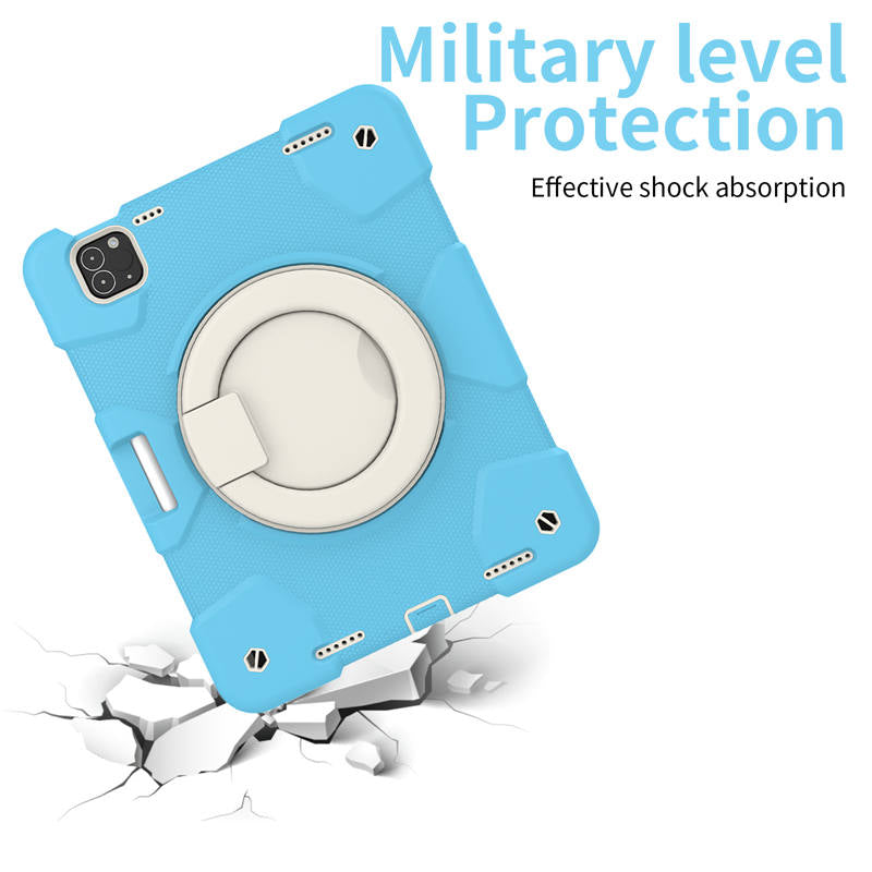 iPad Case For iPad Air 5 with 360¡ãSwivel Stand-Sky Blue