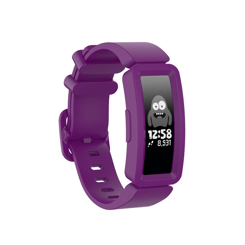 Silicone Watch Band For Fitbit Inspire/Inspire HR/ACE 2-Grape Purple