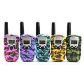 5 Pcs Kids Walkie Talkies with Flashlight Radio Distance 3000m