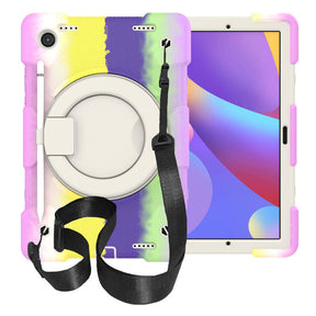Tab A 8 X200/X205 Samsung Tablet Case with 360¡ãSwivel Stand-Colorful Purple
