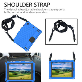 Hive iPad Case For iPad 5/6/Pro 9.7/iPad9.7 Durable Stand Cover With Shoulder Strap-BlueBlack