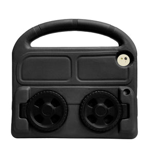Wheel iPad Case For iPad 9.7inch Air1/2 Pro9.7 Shockproof Stand Cover With Handle Stand-Black