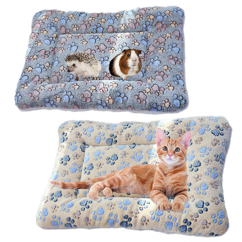 2 Piece Pet Plush Bed Mat Warm Sleep Pad-B