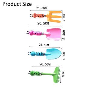Home & Living4 Pcs Kids Gardening Tools Set Mini Safe Toy Gardening Tools for Soil Planting Digging Transplanting