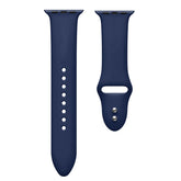 Silicone Sport Watch Band for Apple Watch Series SE/6/5/4/3/2/1 Rubber Watchband-MidnightBlue