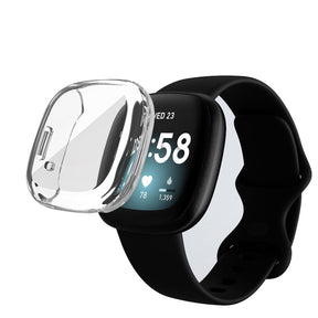 Soft TPU Watch Case For Fitbit Versa3/Sense-Clear