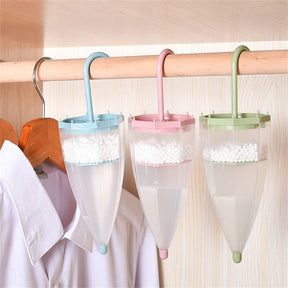 Pack of 4 Umbrella Shape Hanging Moisture Absorber for Wardrobe Multicolor